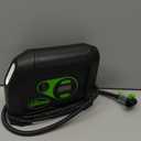 Slime 40088 Tire Inflator, Portable Car Air Compressor, Inflate Right automatic shut off, with Digital 99 psi Display, Long Hose and LED Light, 12V, 6 min inflation (Compact)