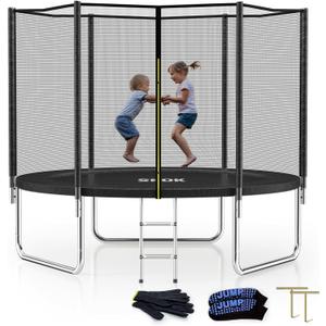 Trampoline for Kids,400LBS Outdoor Trampoline with Net-ASTM Approved Trampoline for Children and Adults