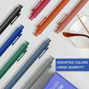 120 Pcs Ballpoint Pens Bulk Retractable Comfortable Writing Pens for Baby Shower Cute Back to School Supplies in Medium Point 1.0 mm for Office Teacher Student Bridal (Dark Vintage)