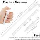Sieral 2 Pcs Replacement Liquid Soap Dispenser Pump Only 12 Inch Sink Soap Pump Repair Parts Replacement with Straw, Compatible with General Sink Liquid, Suitable for Home Commercial, and Industrial