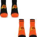 For Bare Feet NBA Unisex Kids Front and Center 2 Pack Team Colors (Black)