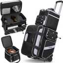 3-4 Ball Bowling Bag with Wheels, Bowling Roller with Add-on Tote Set
