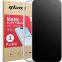 Ambison 2 Pack Compatible with iPhone 17 Air 6.5inch 2025 Matte Screen Protector Scratch Resistance Tempered Glass Military Grade, Anti Glare & Anti Fingerprint, Smooth as Silk, No Bubbles, Easy Installation Frame