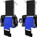 4 Pack Trailer Stake Pocket Winch Flatbed Kit Blue, Capacity 16,200 lbs Utility Flatbed Accessories, Include 4 inch Flatbed Winch Straps 30 Ft for 2x4 Stake Pockets
