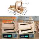 Wooden Soap Cutter for Handmade Soap Making Professional, Soap Cutter Slicer with Adjustable Cutting Wire & Scale forCheese, Butter, Cake, Bread DIY Making Cutting Tool