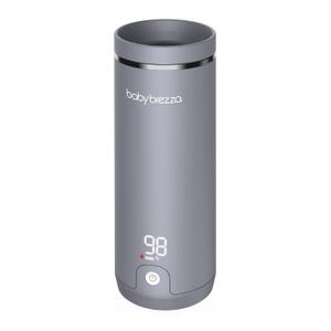 Baby Brezza SuperFast Portable Baby Bottle Warmer  67% Faster - Travel Breastmilk Warmer and Formula Warmer - Safe, Even Heating - Up to 9oz - No Adapters, Grey (Gray)