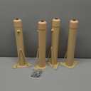 Flash Furniture Wren Adjustable Classroom Activity Table for School and Home, Plastic Activity Table for Kids, 23.625" W x 47.25" L, Natural (Set of 1)