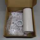 White Lamp Shade, Small Drum Lampshade 8.7" Top x 8.7" Bottom x 8.8" High (Spider), Replacement Lamp Shade Natural Linen Hand Crafted for Table Lamps Floor Lamps Chandelier Lamp, Assembly Required