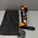 ELITE Knee Support Brace, Flexible, Adjustable with Stainless-Steel Gear Hinges for Ligament, Sports Injuries, Arthritis, Pain Relief, for Men and Women, Orange, Size 9