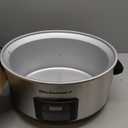 Elite Gourmet MST-900D 8.5Qt Digital Programmable XL Jumbo Slow Cooker, Adjustable Temp, Entrees, Sauces, Stews & Dips, Dishwasher Safe Glass Lid & Crock, Stainless Steel