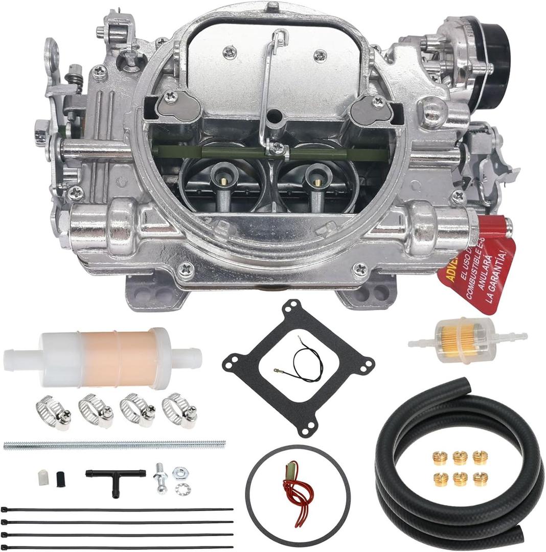 1406 Carburetor for Performer 600 CFM 4 Barrel AFB-style Square Bore Compatible with Silverado Corvette Mustang Mercury GMC Pickup Truck V8 Engines Carburetor with Electric Choke
