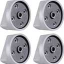 4Pcs W11517331 Gas Range Surface Burner Knob Compatible with Whirlpool Stove Models WEC310S0LS1 WEC310S0LS2 YWEE515S0LS0 YWEE515S0LS1, Replaces W11117415 W10850027 W11458840