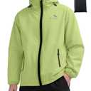 RINJOY Rain Jacket for Men Waterproof Lightweight Packable Raincoat with Hood for Adult Travel Hiking Cycling (EXP 12/31/36)