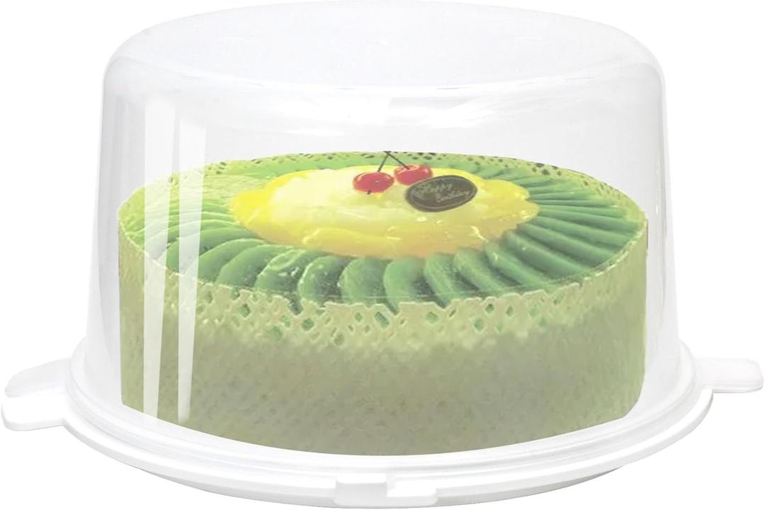 Youngever Plastic Cake Carrier, Clear Cake Container, 12 Inch Cake Carrier with Lid, Cake Storage, Cake Keeper