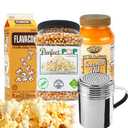 Perfectware Movie Night Popcorn Set (Popcorn Kernels, Salt, Oil and Shaker) Best By: 03/26/25