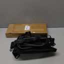 Ultra-Thin Portable Folding Stool - 1.97" Slim Fold, 0.99LB Lightweight, 200LB Capacity Camping Chair for Adults, Compact Collapsible Seat for Outdoor Fishing, Hiking, Events & QueueBlack