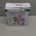 4 Pack Yogurt Parfait Cups with Lids Reusable, 20 oz Plastic Overnight Oats Containers To Go with Lids Spoons Granola Compartment for Fruit Nuts, Cereal Containers for Oatmeal, Snack, Breakfast Prep (Orange,Bule,Purple,Green)