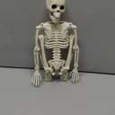 1PCS 16 Inch Height Spooky Posable Skeletons Toy for Halloween Decorations Outdoor Indoor Mini Small Skeletons Hanging Decor with Movable Joints Halloween Decor Party Accessories