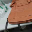 Yellow Faux Leather Car Seat Back Storage Bag Organizer Phone Holder Multi-Pocket, Brown