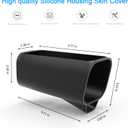 Silicone Cover Skins for Outdoor Use, Compatible with Eufy Security eufyCam S3 Pro Camera, Easy Install Eufy Camera Case (2pack-Black)