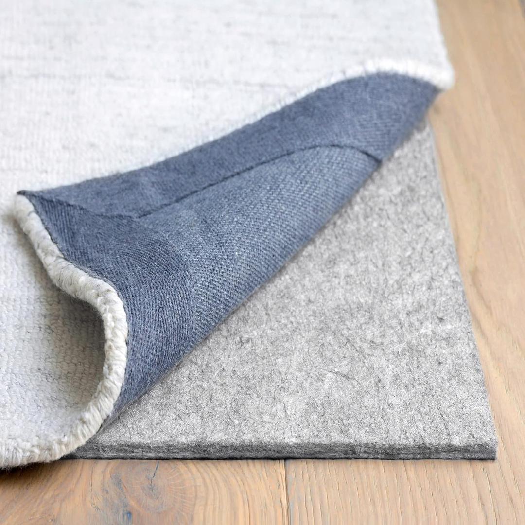 RUGPADUSA - Dual Surface - 8'x10' - 3/8" Thick - Felt + Rubber - Enhanced Non-Slip Rug Pad - Adds Comfort and Protection - for Hard Surface Floors RUGPADUSA - Dual Surface - 8'x10' - 3/8" Thick - Felt + Rubber - Enhanced Non-Slip Rug Pad - Adds Comfort and Protection - for Hard Surface Floors