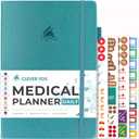 Clever Fox Medical Planner Daily – Medical Notebook, Health Diary, Wellness Journal & Logbook to Track Health – Self-Care Medical Journal – 3 Months, Undated, 7″ x 10.5″, Hardcover (Aquamarine)