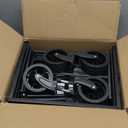 Extra Long Collapsible Wagon Cart, 480LBS Heavy Duty Utility Wagons with All-Terrain Wheels, Foldable Grocery Carts for Gardening, Shopping, Beach, Camping, Black (Ebony)