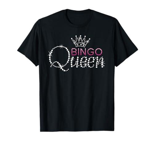 Cute Bingo Kiss Clubz Bingo Queen Bingo Player Funny Women's T-Shirt, Black, Small, Short Sleeve, Classic Fit Size M