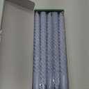 10 Inch Baby Blue Spiral Taper Candle Set, 10 Pack Unscented Dripless Long Burning Time Candlesticks for Dinner Party Wedding Shower and Home Decoration