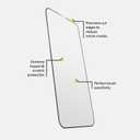 BodyGuardz Pure 3 Edge Glass Screen Protector for iPhone 15 Pro Max/Plus, Tempered Glass, Edge Coverage, Easy Installation, Case-Friendly, Perfect Touch Sensitivity