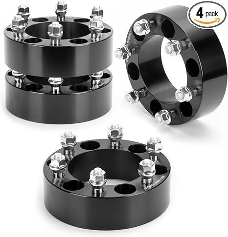 dynofit 2" Wheel Spacers 6x5.5 Compatible with Toyota 4Runner Tacoma FJ Cruiser, M12x1.5 Extended Lug Nuts, 108mm Hub, 6x139.7 6 Lug Forged Spacers for Tundra GX460 GX470 Sequoia Fortuner