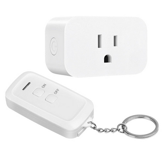 DEWENWILS Indoor Remote Control Outlet, Wireless Remote Light Switch, No Interference Remote Outlet Switch, No Wiring, 15A/1875W, 100ft RF Range, Compact Design, Programmable