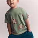 Baby Short-Sleeve Relaxed Tee (Green), Size 5T