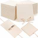 YQQYG 30 Pcs Microfiber Jewelry Pouch with Band 8x8 cm, Jewelry Gift Bags, Small Jewelrys Bags, Bracelet Bag for Bracelet Necklace Packaging