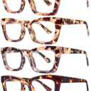 CCVOO Stylish Reading Glasses for Women, Eyeglasses, Blue Light Readers for Women, Computer Eye Glasses, Cheaters