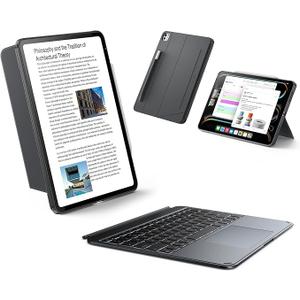 ESR [Upgraded] iPad Pro 13 Inch Case with Keyboard (M5/M4, 2025/2024), iPad Pro 13 Keyboard Case with Magnetic Stand, Portrait/Raised Modes for iPad Pro 13, Removable, Rebound 360 Series, Black