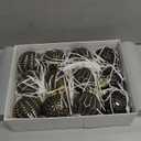 Black and Gold Rustic Christmas Ball Ornaments, 3.15 inches Vintage Christmas Tree Decorations, 12 PCS Large Shatterproof Neutral Farmhouse Luxury Xmas Ornaments for Christmas Tree, Home Decor