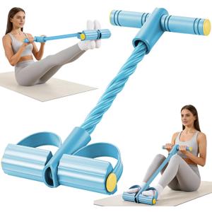 Upgraded Pedal Resistance Band with Handle, Soft Durable Fashion Puller Exercise with Thickened 6 Tension Ropes, Tube Pedal Resistance Device for Abdomen, Waist, Arm, Leg, Core/ABS