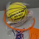 Silent Basketball and Hoop Set Soft Foam Indoor Basketball No Noise for Indoor Dribbling and Shooting Practice Ideal for Teens Adults (Size 7, Yellow)