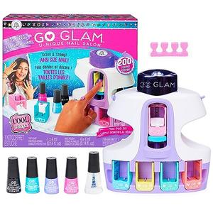 Cool Maker, GO GLAM Unique Metallic Nail Salon with 200 Icons and Designs, 4 Polishes, Stamper & Dryer, Nail Kit for Girls