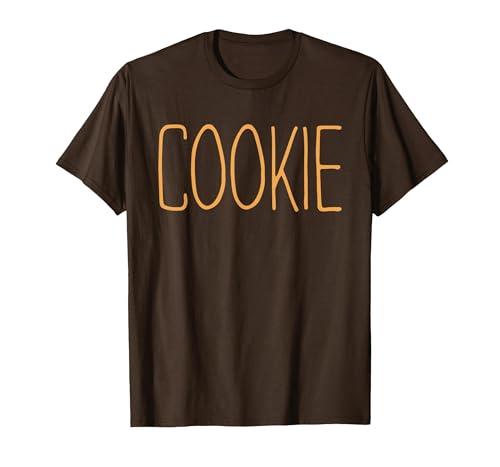 Cookie Shirt Adult Kids Men Women Chocolate Cookie Costume T-Shirt, Men, Brown,  XL