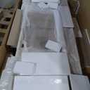 Signature Design by Ashley TV Stand, 74" White Farmhouse Media Console, 74" W x 18.13" D x 36.13" H