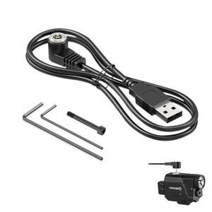 DEFENTAC USB Magnetic Charging Cable Compatible with Tactical Products w/Magnetic Charging