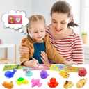 28 Pack Valentines Day Gifts for Kids ,Mochi Squishy Toys with Valentine Greeting Cards Classroom Prizes Exchange Gifts Prizes Valentines Day Gifts for Kids Boy Girl Valentine Party Favors