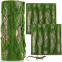 2 Packs Artificial Moss Bark 11.8 x 11.8 inches Tree Plants Bark DIY for Tree Collar Sewer Decoration Water Pipe Pillar Cover Indoor Wall Garden Decor
