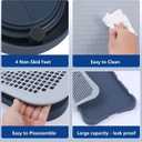 Pee Pad Holder, Indoor Potty Tray for Puppy and Small Size Dog with Pee Wall, Non-Skid Feet, 20 * 15.4 * 1.4 inch (X-Large)