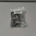 Pack Of 2 4 PC Flat Straight Brace Brackets,ULIFESTAR Stainless Steel Mending Bracket Plate Metal Shelf Support Fixing Joining Plate for Furniture,Wood,Shelves,Cabinet with Screws Black(50x100mm/2x3.94'')