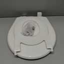 Little2Big Toilet Seat with Built-In Toddler Potty Training Seat, Slow Close, Easy to Install, Made in USA, ROUND, White