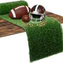 XLX TURF Green Artificial Grass Table Runner for Football Golf Party Easter Decorations - 12 x 36 Inches Short Fake Grass Crafts Table Centerpiece Wedding Baby Shower