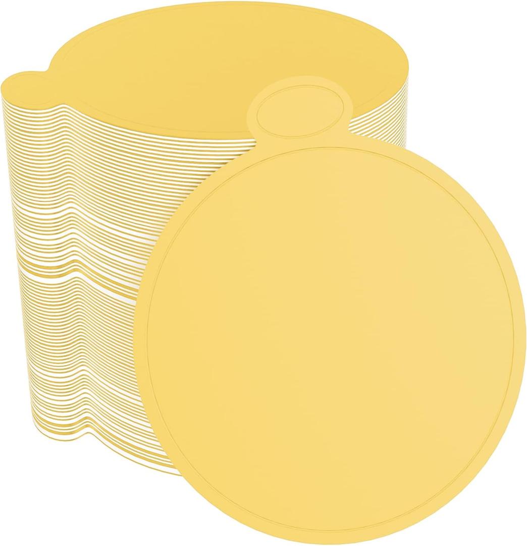 200 Pcs 3.1 Inch Mini Cake Boards Mousse Cupcake Base for Wedding Birthday Party Mousse Cupcake Dessert Displays Tray, Gold 8cm